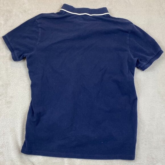 Polo Ralph Lauren Mens Polo Shirt Large Short Sleeve Custom Fit Casual Navy - Picture 14 of 14